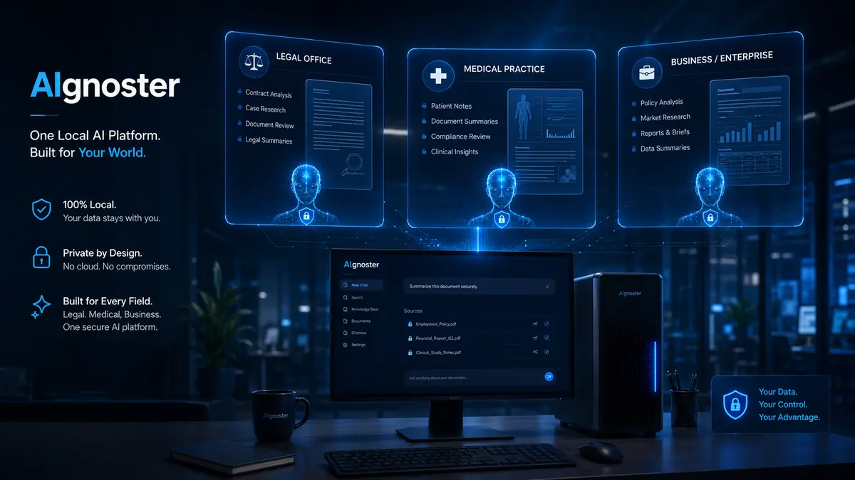 AIgnoster use cases for legal medical business